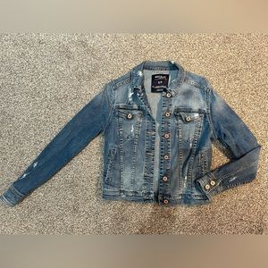 Silver Jeans Distressed Denim Jacket -Size S